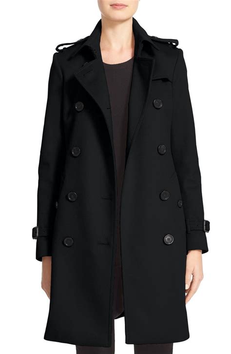 burberry kensington double-breast wool & cashmere trench coat|Burberry long cashmere blend.